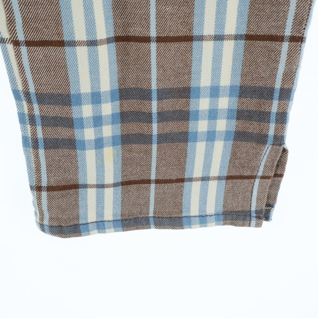 Burberry ブルーレーベル　プリーツ　36 水色 BURBERRY BLUE LABEL(バーバリーブルーレーベル) ノバチェックパンツ