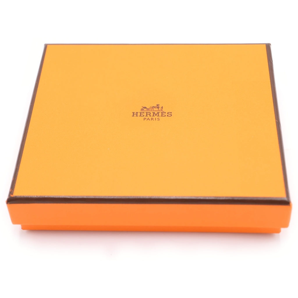 HERMES(エルメス) アザップシルクインコンパクト プシエール ベージュ エバーカラー レザー K刻印 シルバー金具 レディース