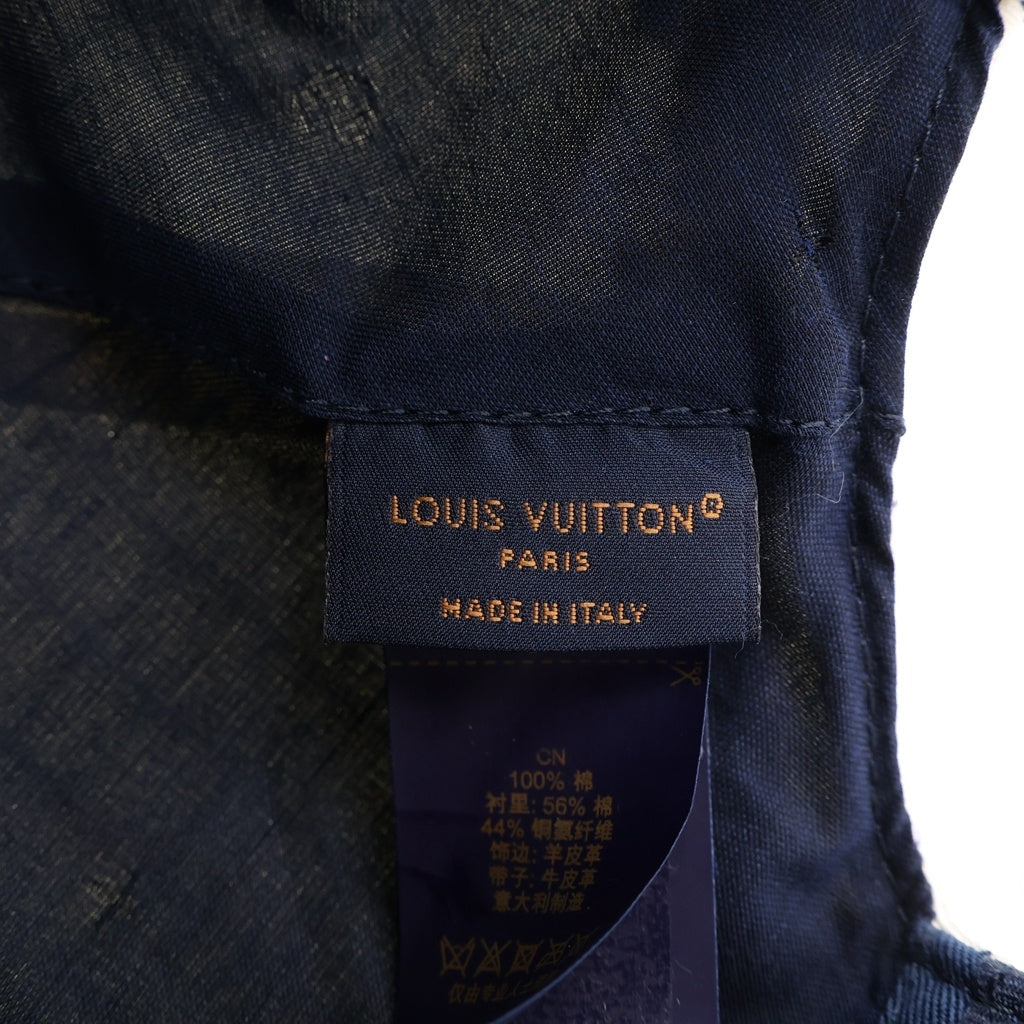 LOUIS VUITTON(ルイヴィトン) キャップ LV バーシティ ベースボールキャップ ホワイト×ベージュ M7142L