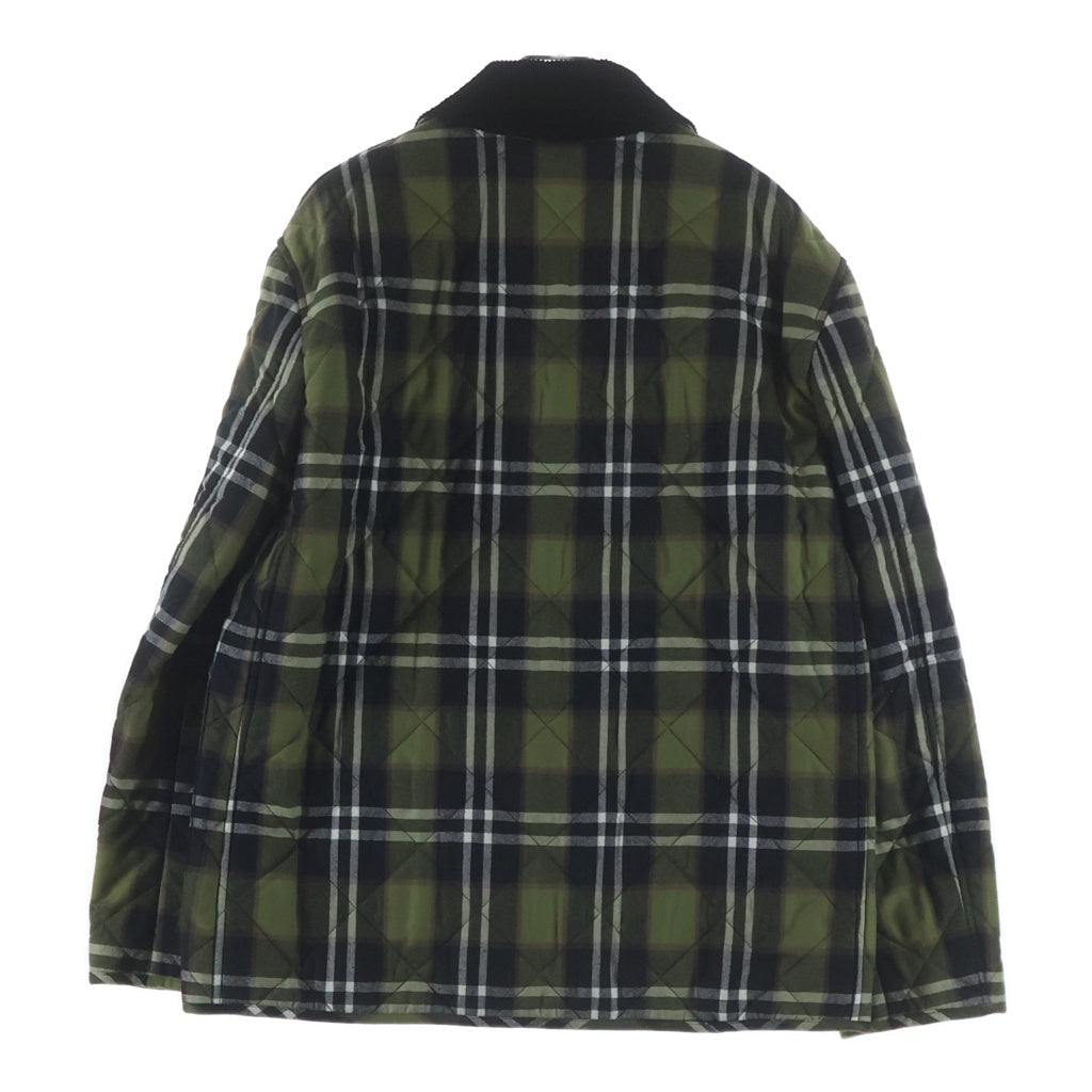 BURBERRY(バーバリー) ノバチェック キルティングジャケット グリーン