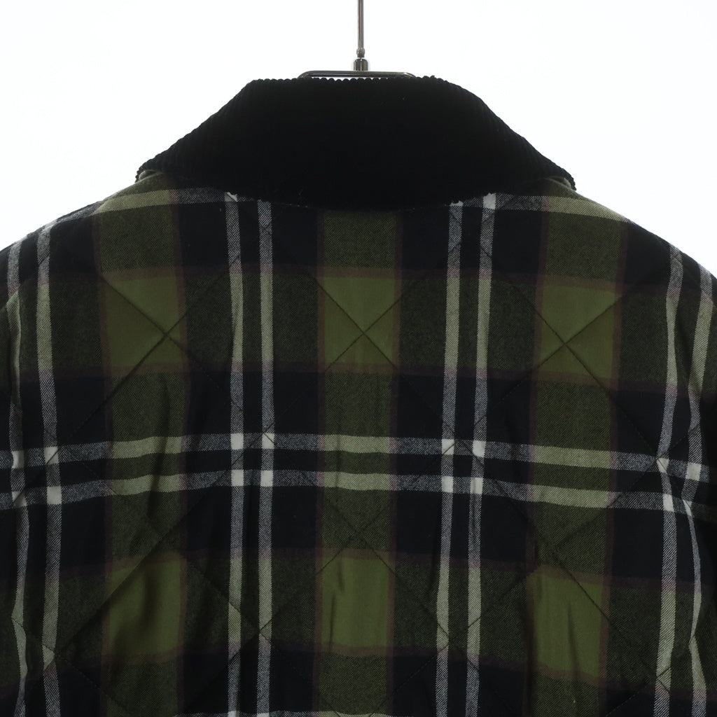 BURBERRY(バーバリー) ノバチェック キルティングジャケット グリーン