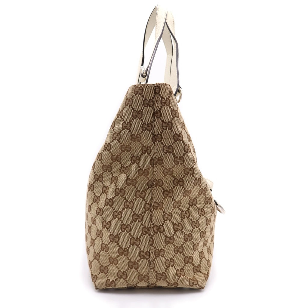 GUCCI(グッチ) GGキャンバス ハンドバッグ トートバッグ ホワイト