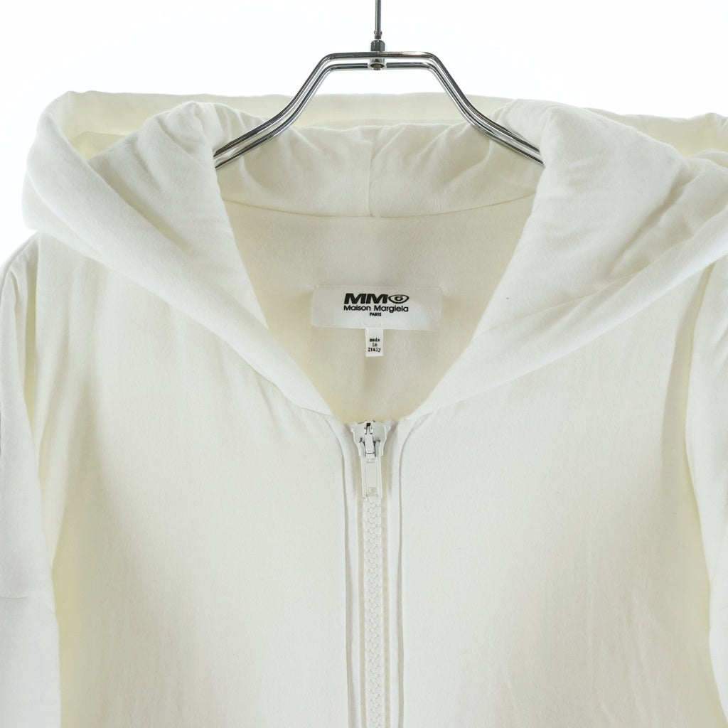 MM6 Maison Margiela(エムエムシックスメゾンマルジェラ) Oversized Padded Zip Hoodie coat コート ライトジャケット ホワイト #S S62CT0045 S21058 レディース