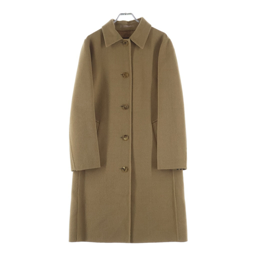 BURBERRY LONDON(バーバリーロンドン) ノバチェック ウールロングコート ベージュ #38 FN056-055-50 レディース