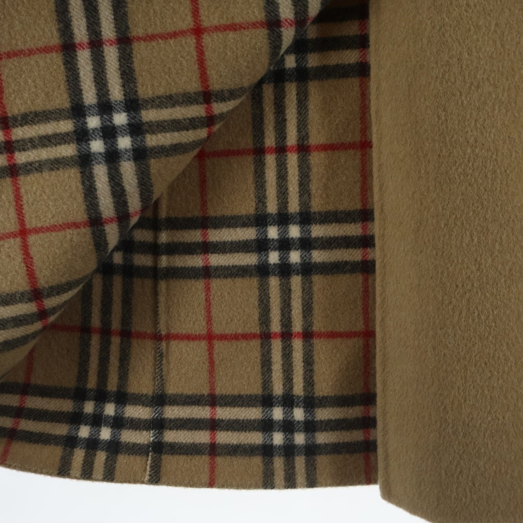BURBERRY LONDON(バーバリーロンドン) ノバチェック ウールロングコート ベージュ #38 FN056-055-50 レディース