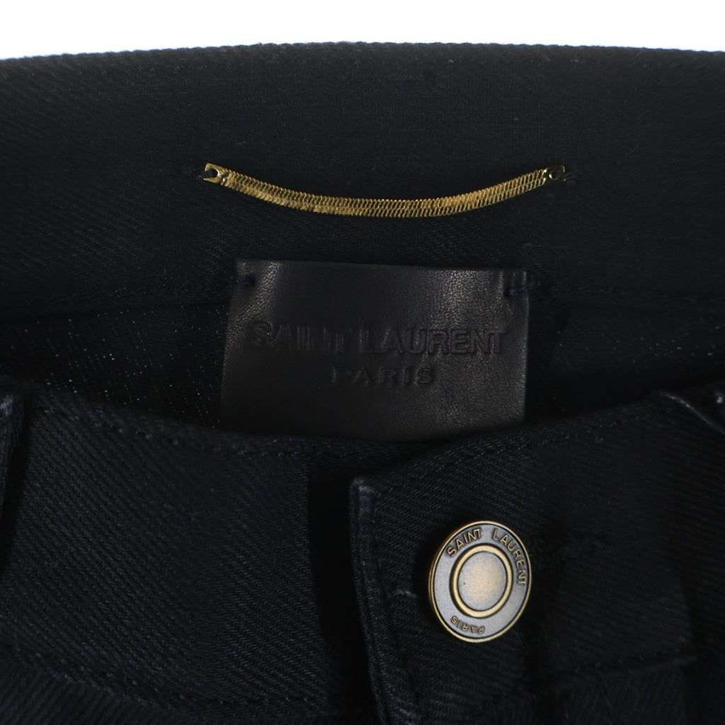 SAINT LAURENT PARIS(サンローランパリ) スキニーデニムパンツ ブラック #26 614447 レディース