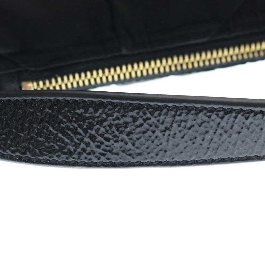 PRADA(プラダ) ワンショルダーバッグ ハンドバッグ ブラック レザー×ナイロン BR3774 ゴールド金具 レディース