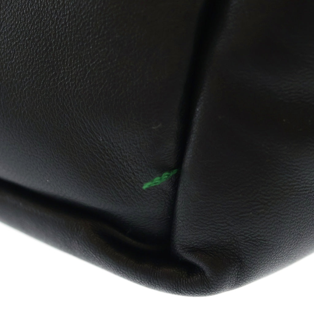 SAINT LAURENT PARIS(サンローランパリ) ワイドロゴ パファートートバッグ ハンドバッグ ブラック レザー 756269 レディース