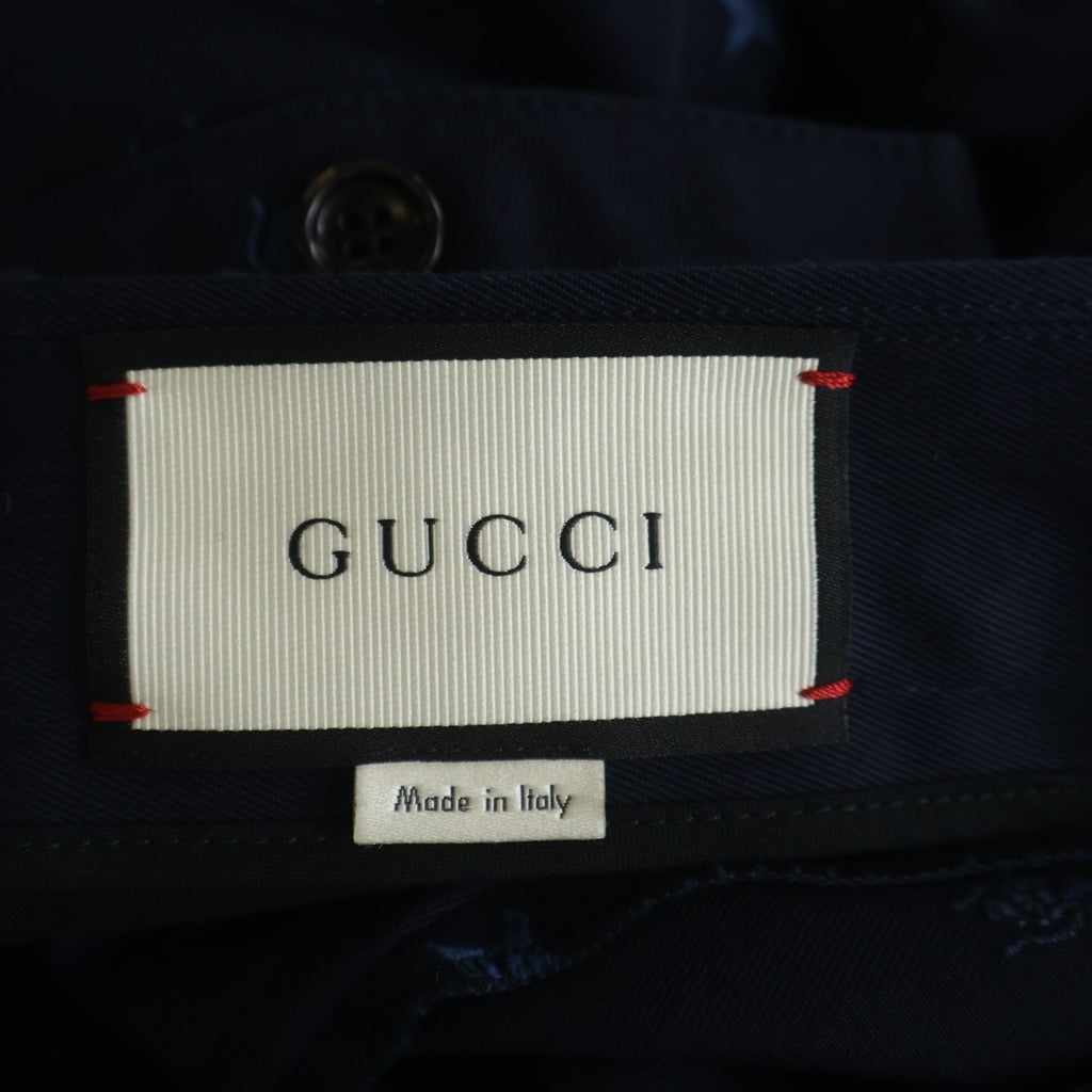 GUCCI グッチ bee 刺繍パンツ ネイビー #50 GUCCI(グッチ) bee 刺繍パンツ ネイビー #50 – WASTE_NOT by BRING
