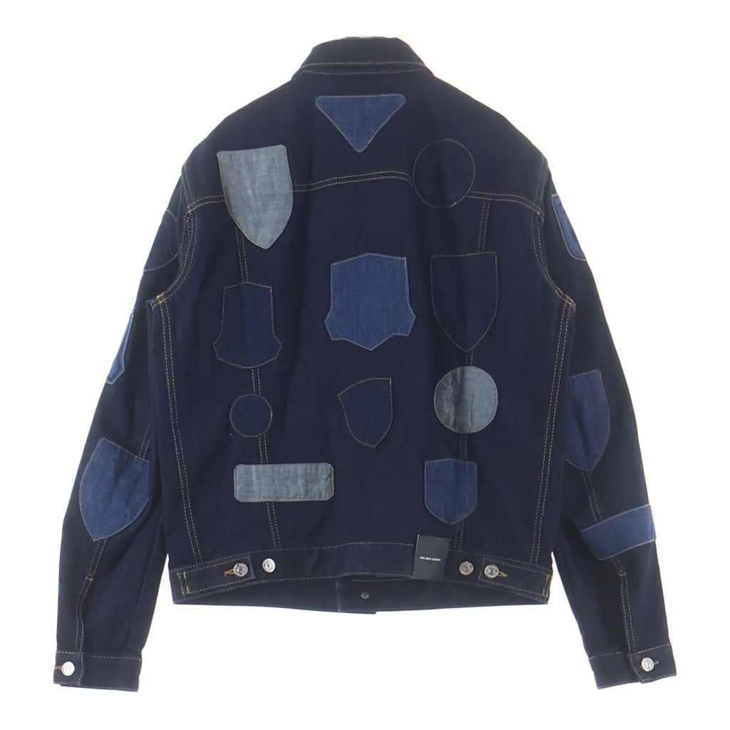 DSQUARED2(ディースクエアード) パッチワークデニムジャケット インディゴブルー #48