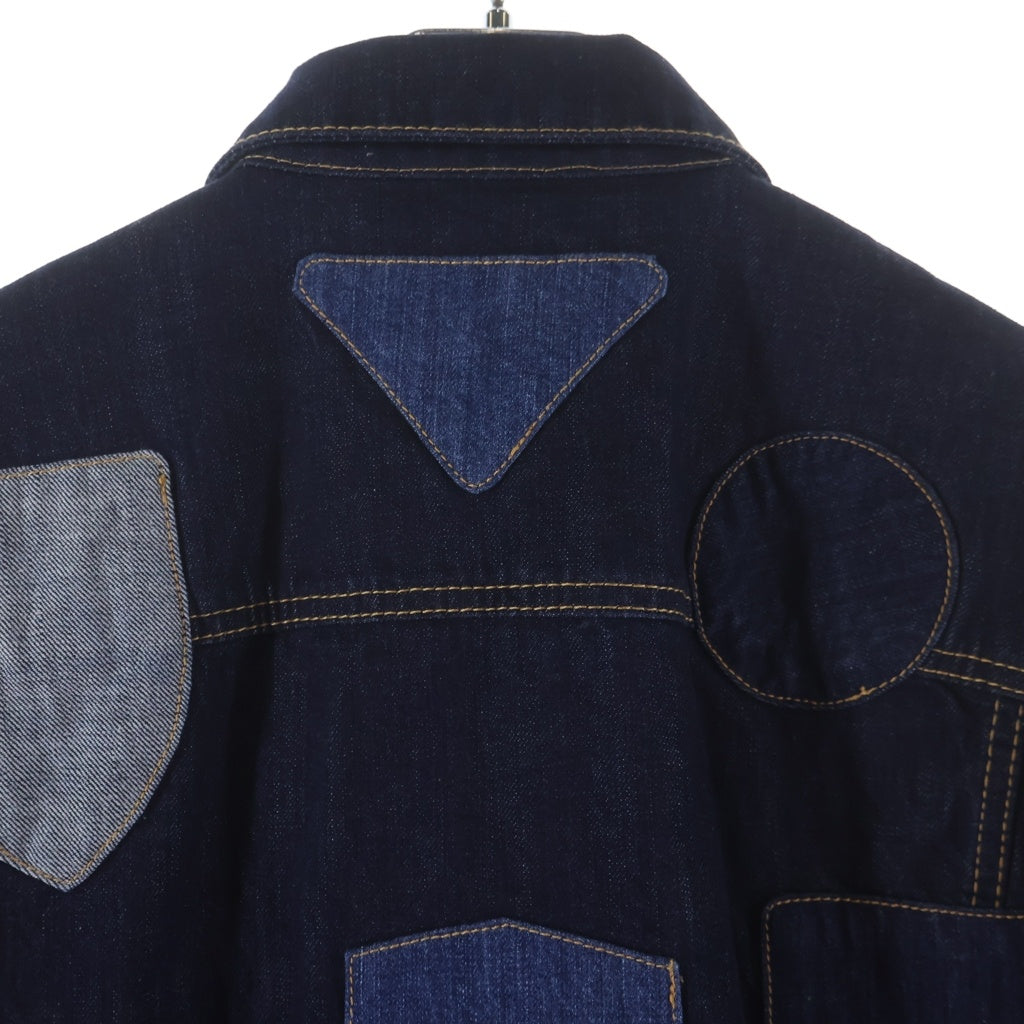 DSQUARED2(ディースクエアード) パッチワークデニムジャケット インディゴブルー #48