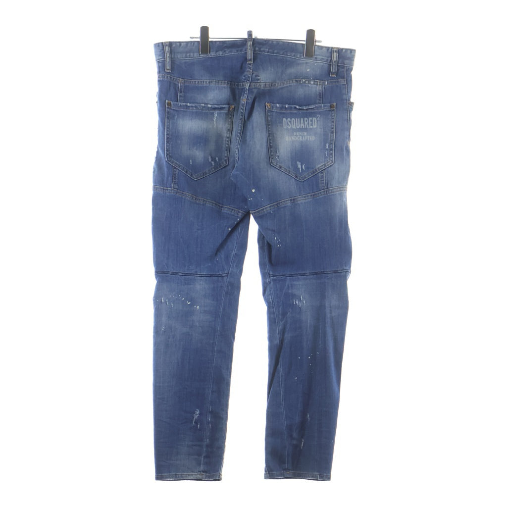 DSQUARED2(ディースクエアード) ダメージデニムパンツ インディゴブルー #50 S74LB0430