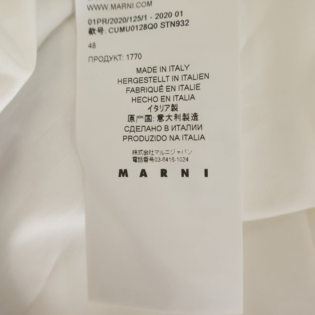 MARNI(マルニ) バイカラーシャツ ホワイト×オレンジ #48 レディース