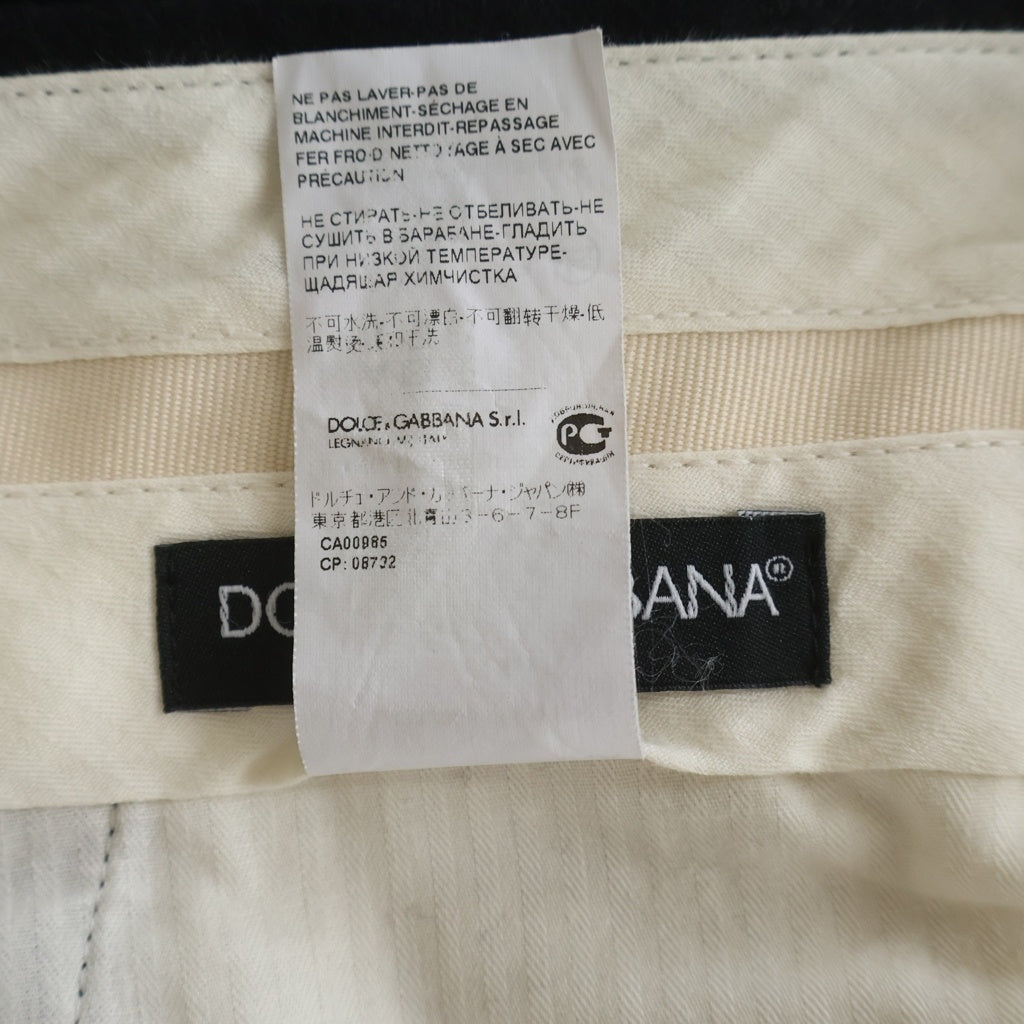 DOLCE & GABBANA(ドルチェアンドガッバーナ) ウールパンツ ブラック #50