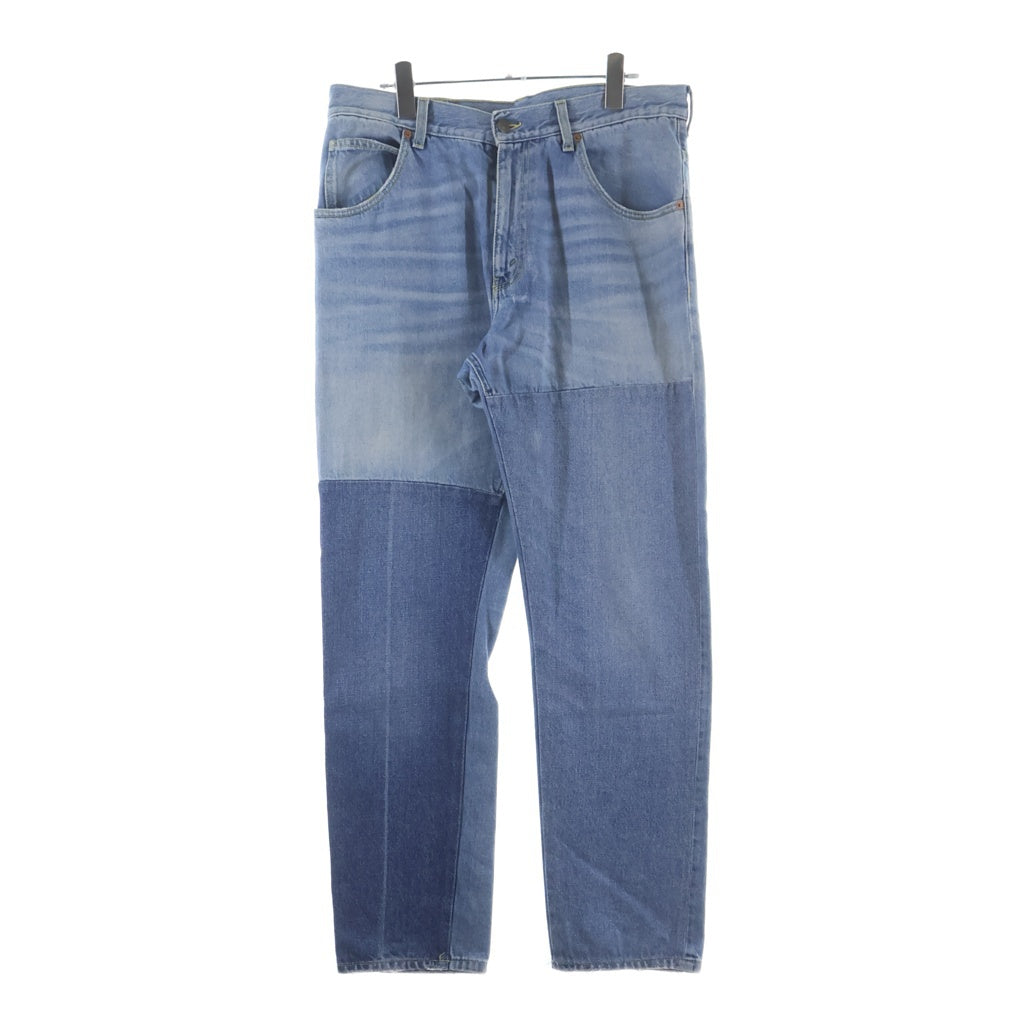 GUCCI(グッチ) 17AW バイカラー デニムパンツ インディゴブルー #34 475274 XR609