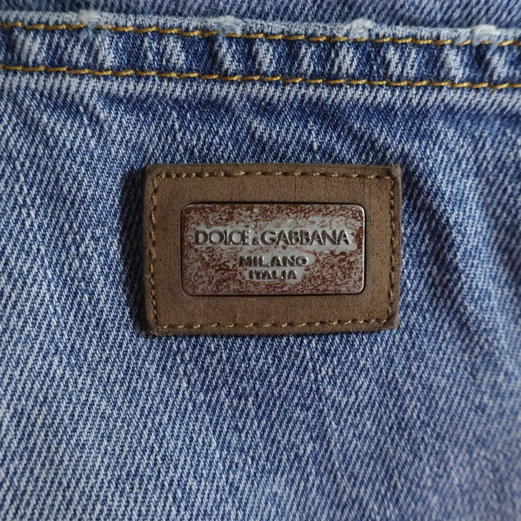 DOLCE & GABBANA(ドルチェアンドガッバーナ) ストレートデニムパンツ インディゴブルー #50