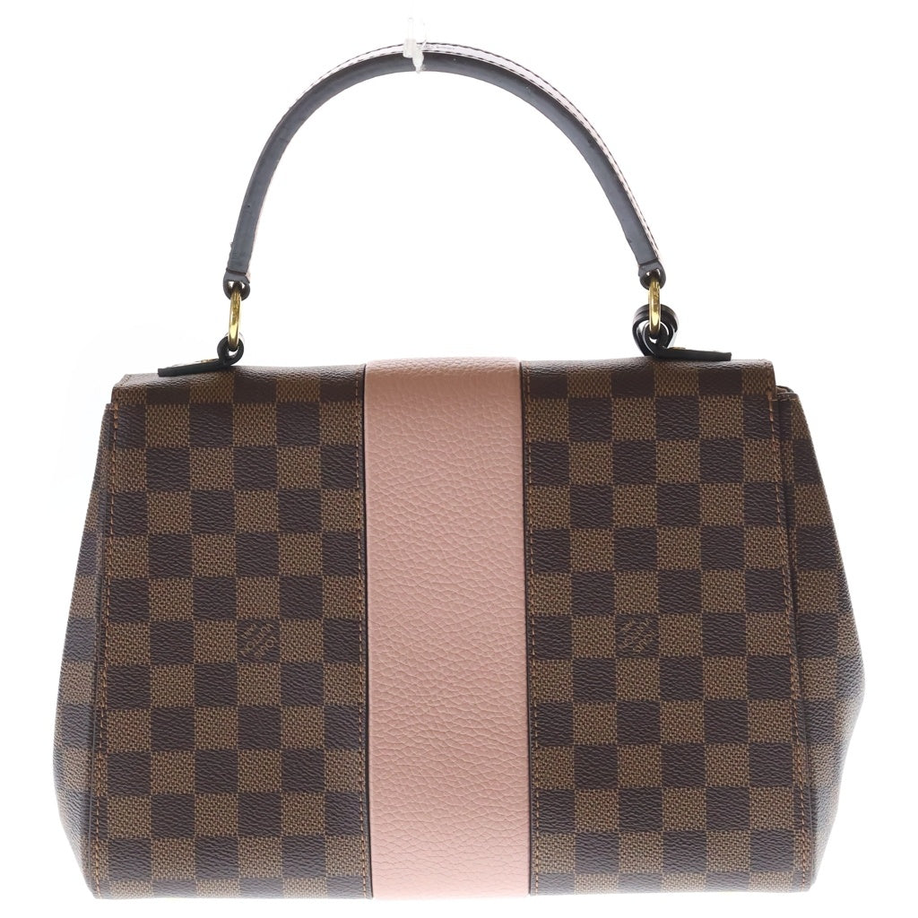 LOUIS VUITTON(ルイヴィトン) ダミエ ボンド ストリート 2WAYバッグ ハンドバッグ ショルダーバッグ ブラウン×ピンク レザー×PVC N64417 ゴールド金具 レディース