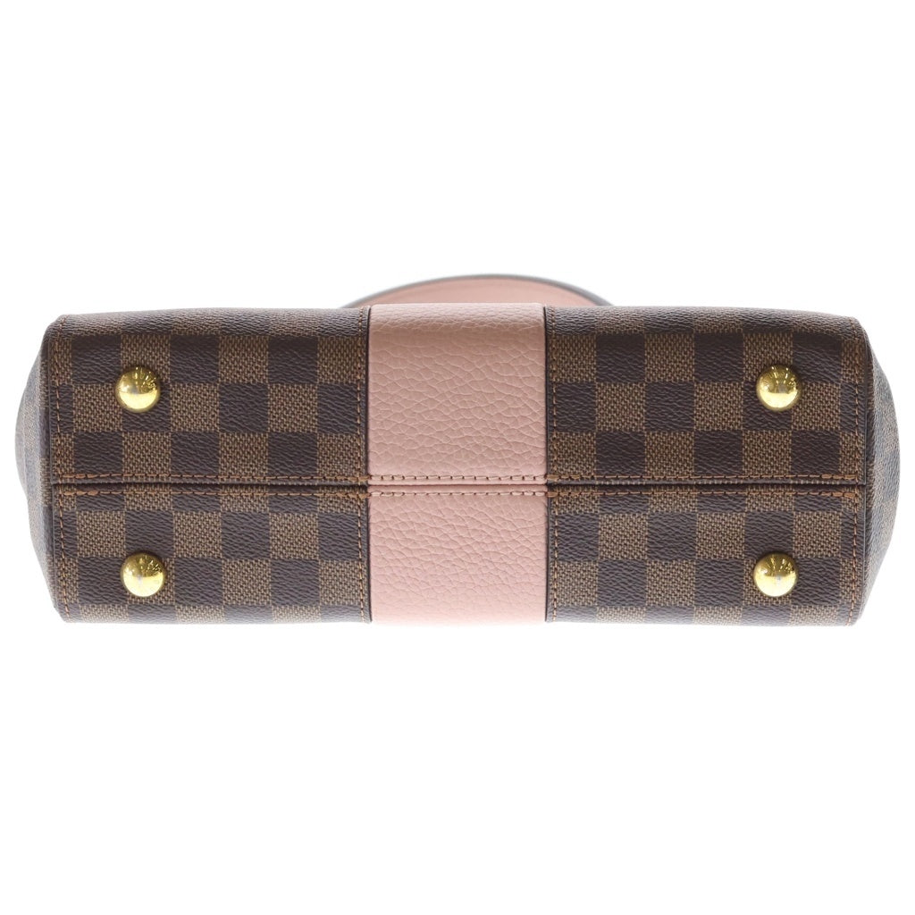 LOUIS VUITTON(ルイヴィトン) ダミエ ボンド ストリート 2WAYバッグ ハンドバッグ ショルダーバッグ ブラウン×ピンク レザー×PVC N64417 ゴールド金具 レディース