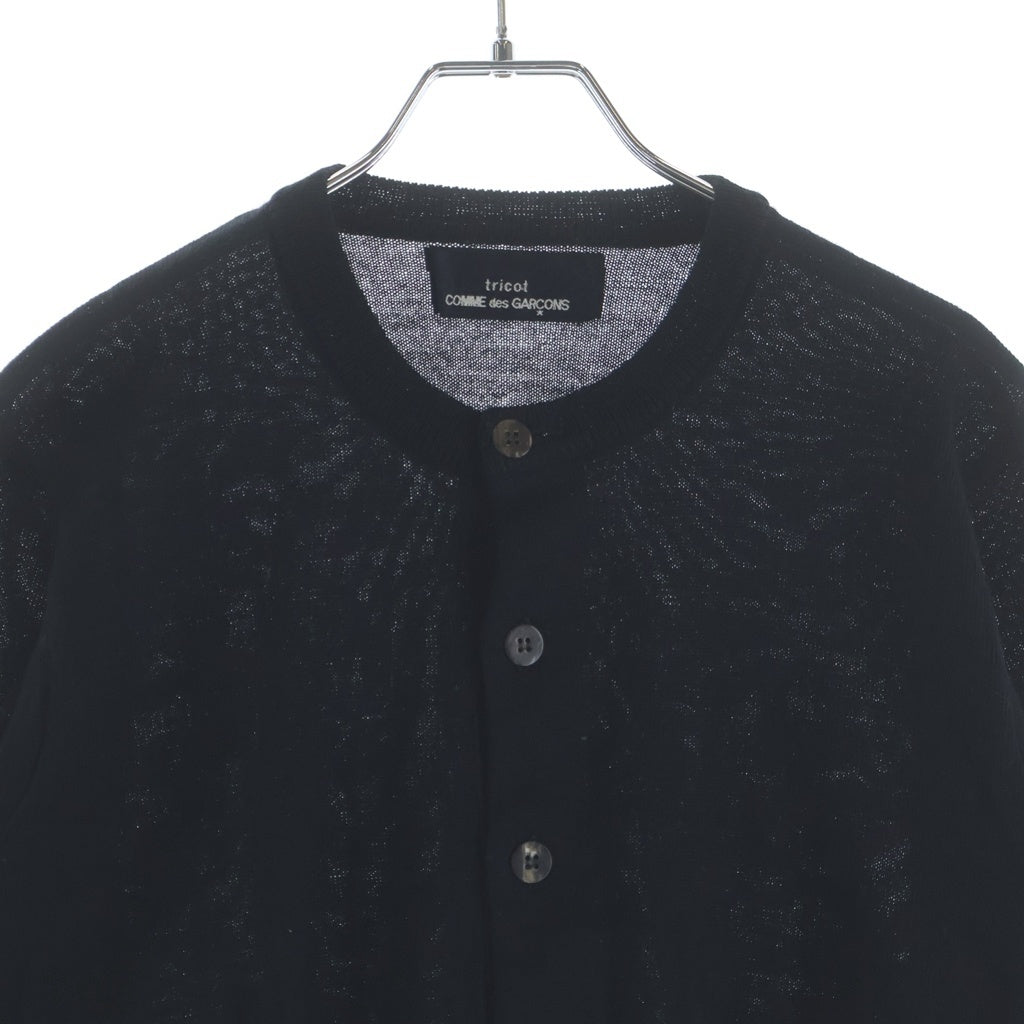 tricot COMME des GARCONS(トリコ コム デ ギャルソン) ウール長袖カーディガン ブラック TN-080180 レディース