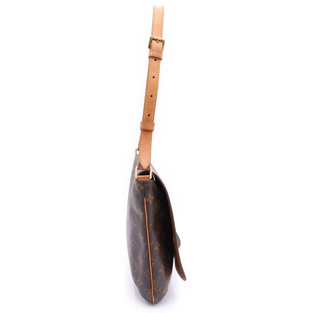 LOUIS VUITTON(ルイヴィトン) ミュゼットサルサ モノグラム PVC レザー ショルダーバッグ ゴールド金具 ブラウン M51258 レディース