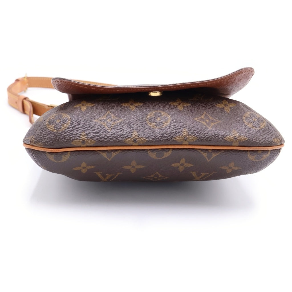 LOUIS VUITTON(ルイヴィトン) ミュゼットサルサ モノグラム PVC レザー ショルダーバッグ ゴールド金具 ブラウン M51258 レディース