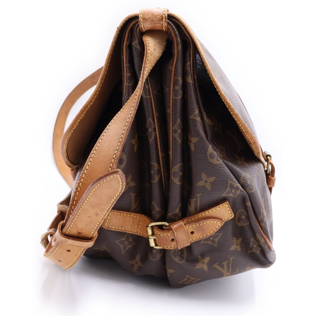 LOUIS VUITTON ソミュール 35 モノグラム ショルダーバッグ LOUIS VUITTON(ルイヴィトン) ソミュール35 モノグラム PVC レザー