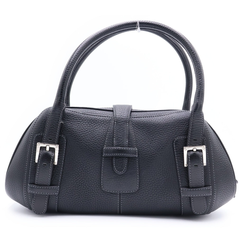 LOEWE(ロエベ) センダ ハンドバッグ ブラック レザー シルバー金具 レディース