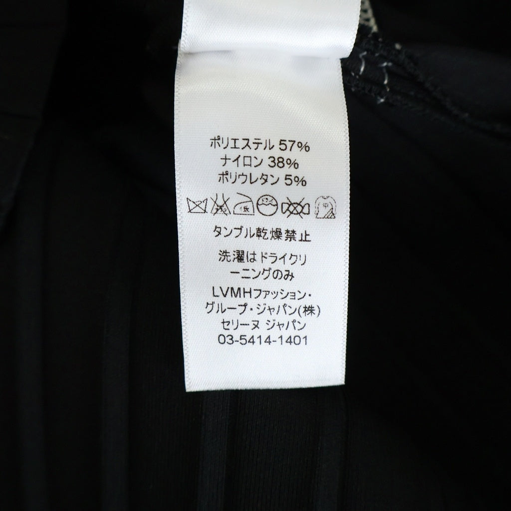 CELINE(セリーヌ) プリーツノースリーブトップス ブラック #M レディース