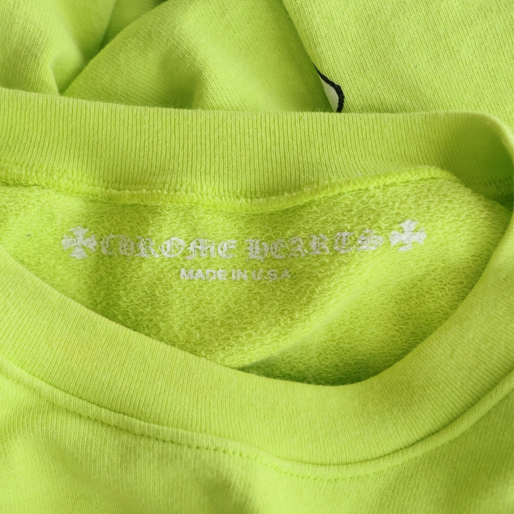 CHROME HEARTS(クロムハーツ) ×MATTY BOY PPO CHAIN GAME ×MATTY BOY PPO CHAIN GAME マッティボーイ チェーンゲーム プリント クルーネック スウェットトレーナー イエロー
