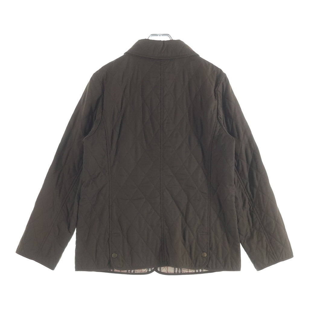 BURBERRY LONDON(バーバリーロンドン) 裏地ノバチェック柄 キルティング スナップボタン ジャケット ブラウン FC059-730 レディース