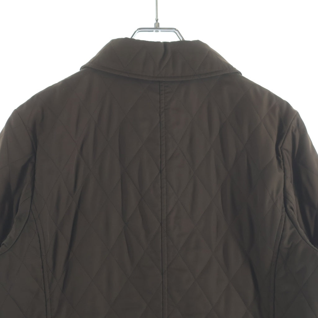 BURBERRY LONDON(バーバリーロンドン) 裏地ノバチェック柄 キルティング スナップボタン ジャケット ブラウン FC059-730 レディース