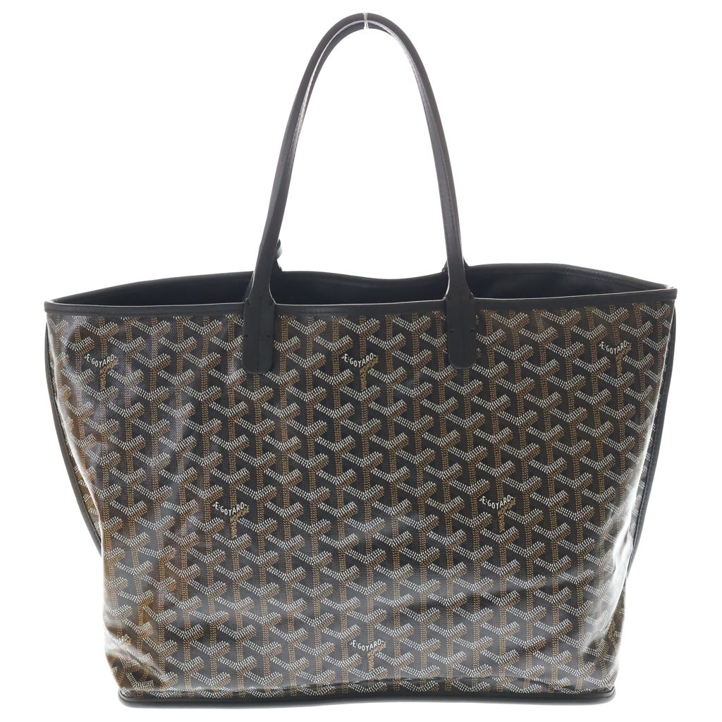 GOYARD(ゴヤール) アンジュPM リバーシブル PVC コーティングキャンバス レザートートバッグ ブラック/ブラウン レディース