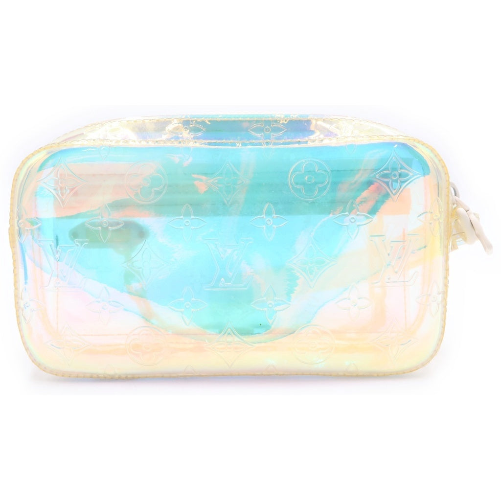 LOUIS VUITTON(ルイヴィトン) モノグラムプリズム ポシェットヴォルガ ハンド クラッチ セカンドバッグ ホワイト M55261 レディース