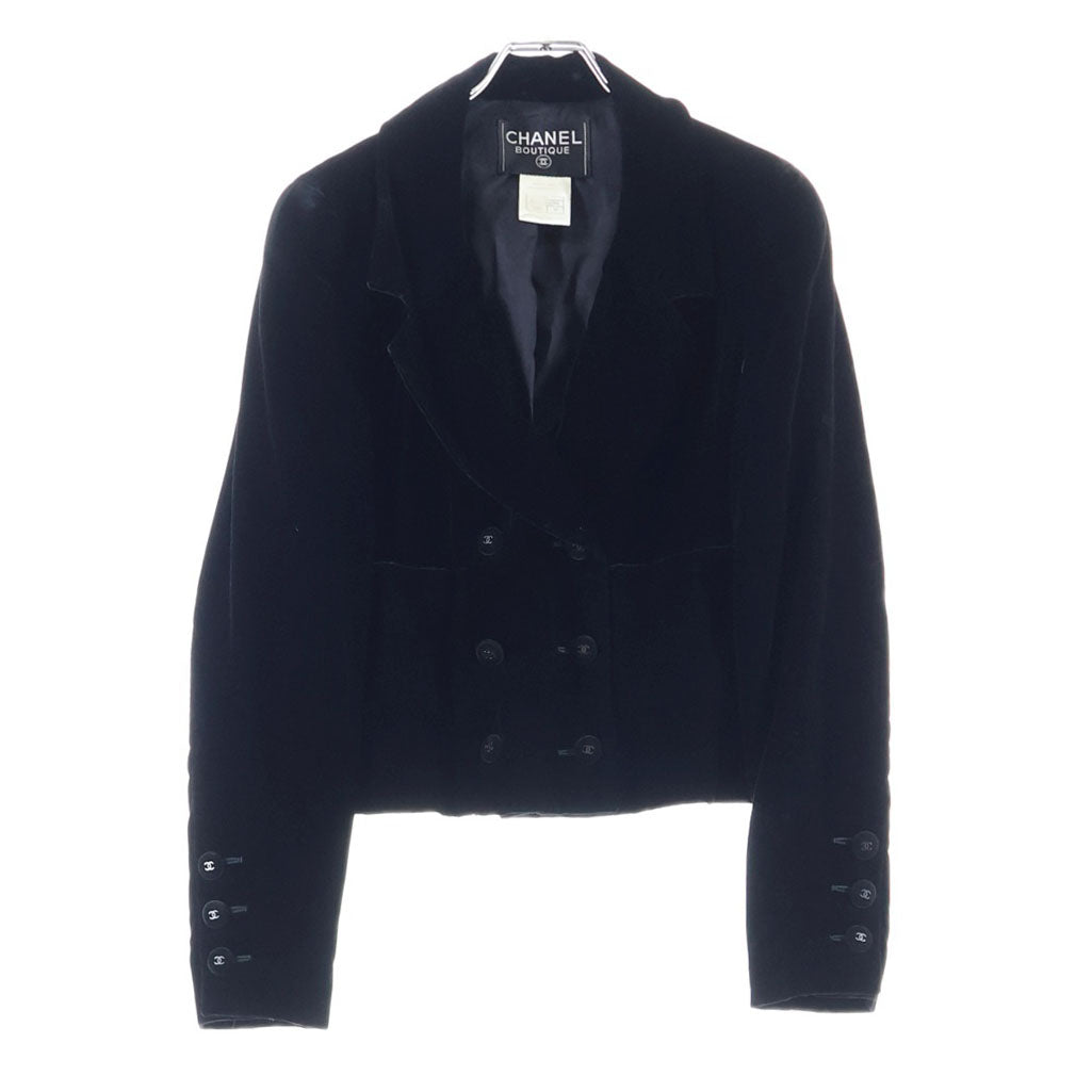 CHANEL(シャネル) ココボタン ベロアジャケット ブラック #38 P11567V02994 レディース