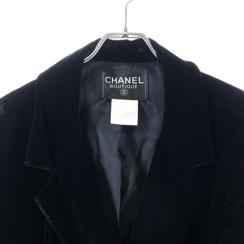 CHANEL(シャネル) ココボタン ベロアジャケット ブラック #38 P11567V02994 レディース