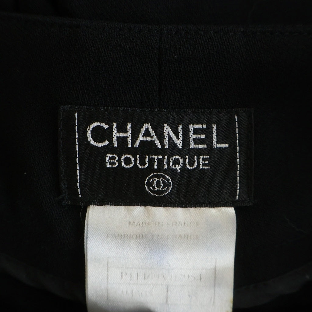 CHANEL(シャネル) サイドライン ワイドパンツ ブラック #38 P11469V02954 レディース