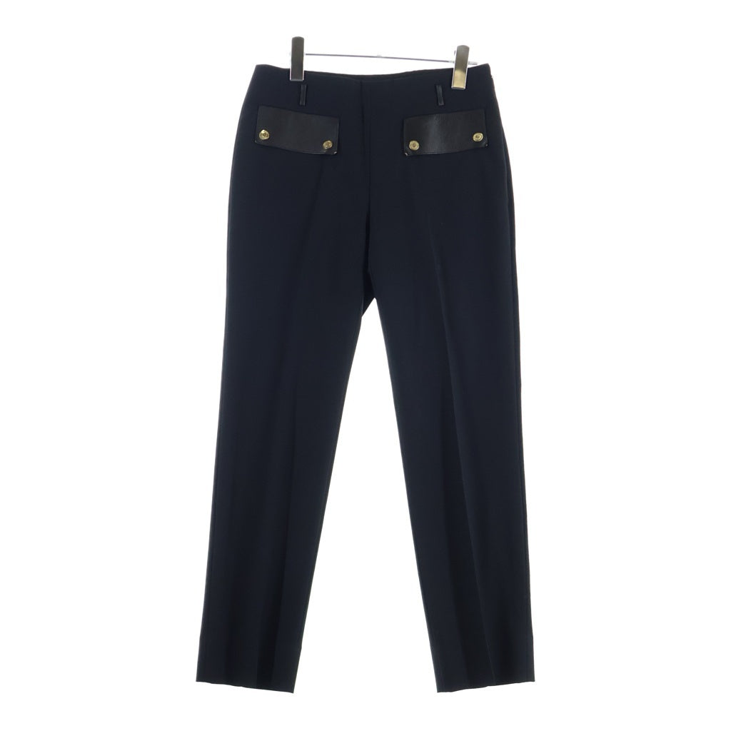 GUCCI(グッチ) ウールスラックス ストレートパンツ ブラック #38 レディース