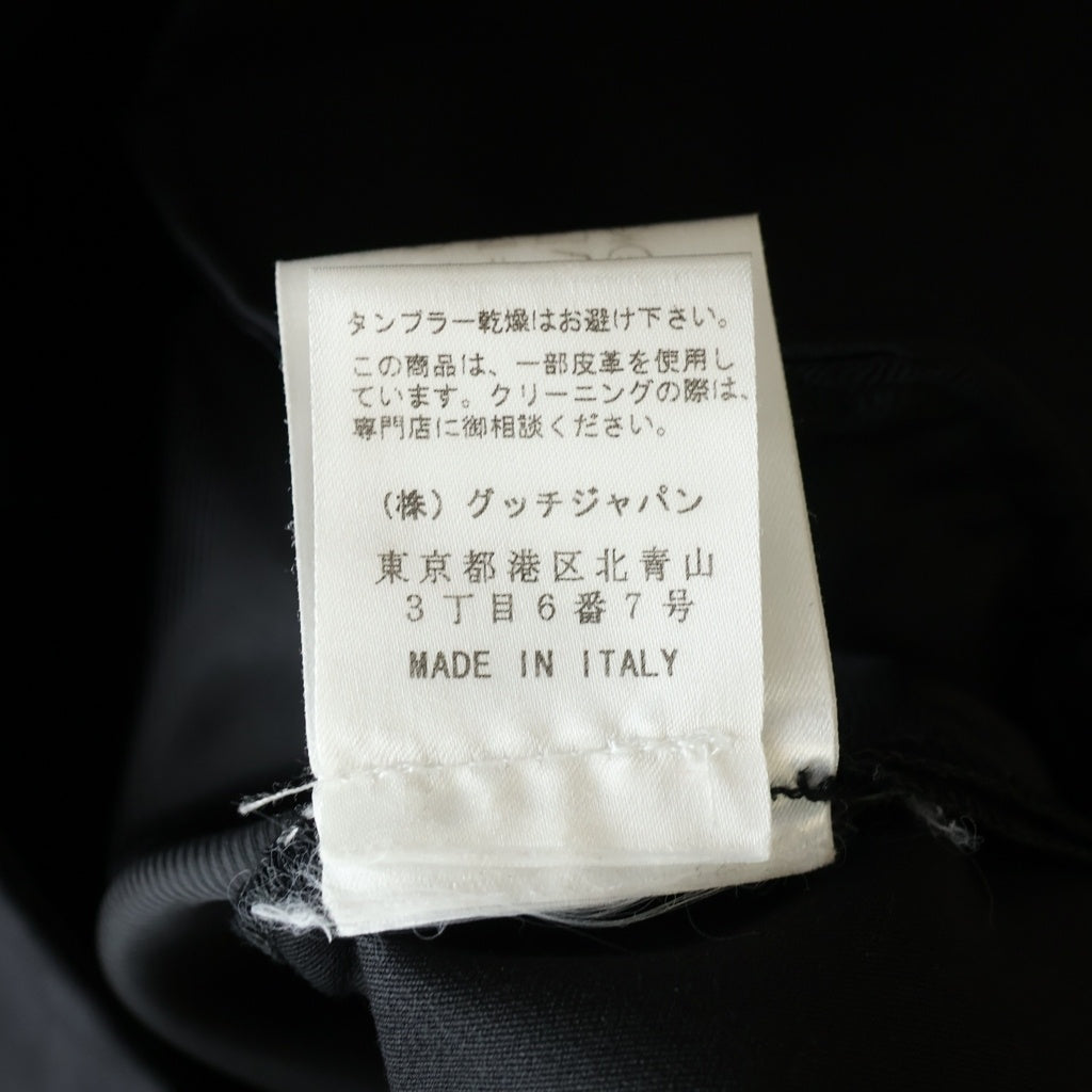 GUCCI(グッチ) ウールスラックス ストレートパンツ ブラック #38 レディース