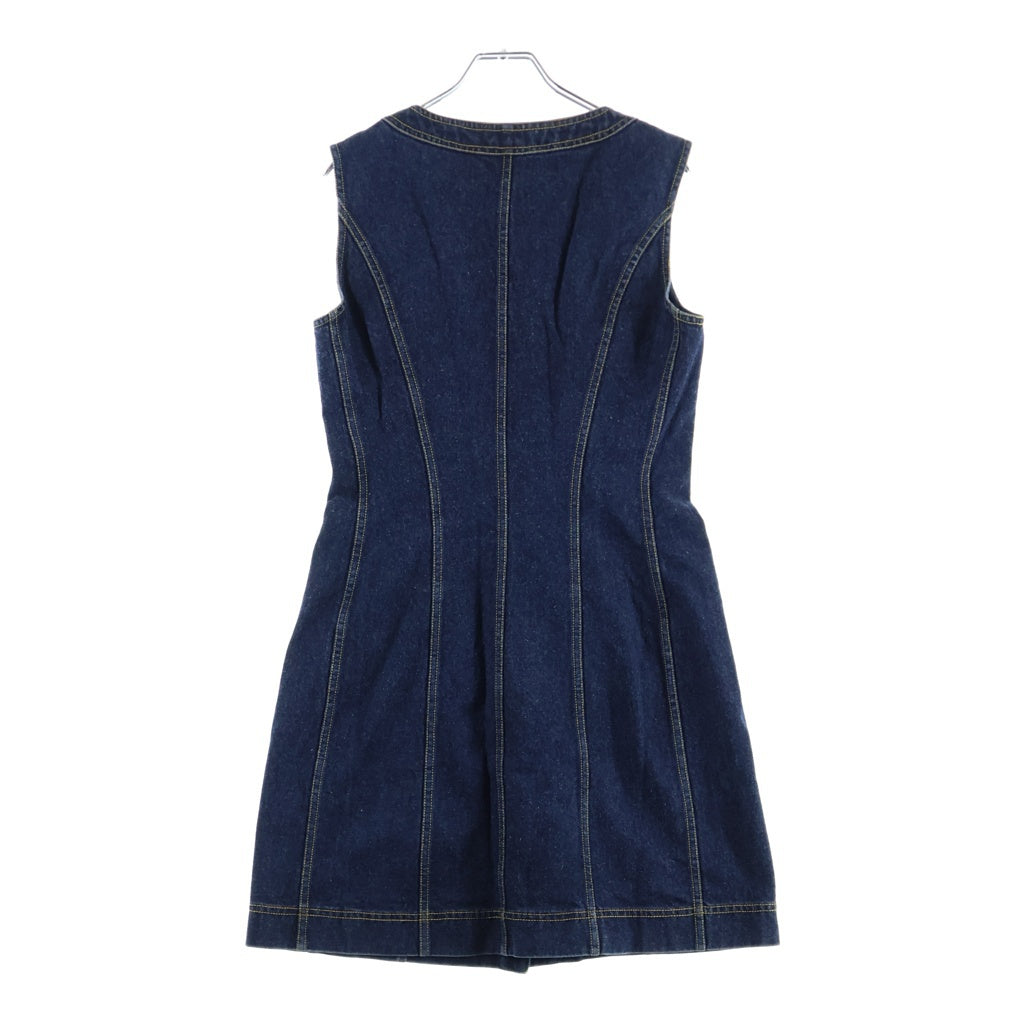 CHANEL(シャネル) ココボタン ノースリーブデニムワンピース インディゴブルー #40 PO7731V05664 レディース