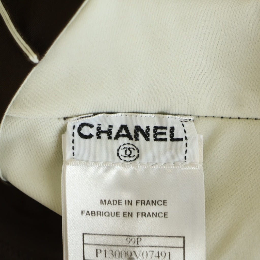 CHANEL(シャネル) ココマーク ノースリーブひざ丈ワンピース ブラウン #40 P13009V0791 レディース