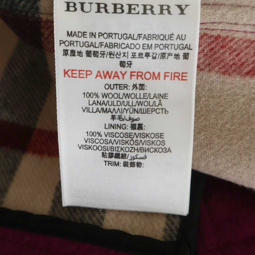 BURBERRY(バーバリー) ウールダッフルコート パープル 4Yキッズ 3770286