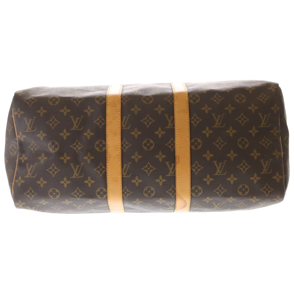 LOUIS VUITTON(ルイヴィトン) モノグラム キーポル45 ボストンバッグ ハンドバッグ トラベルバッグ ブラウン レザー×PVC M41418 ゴールド金具