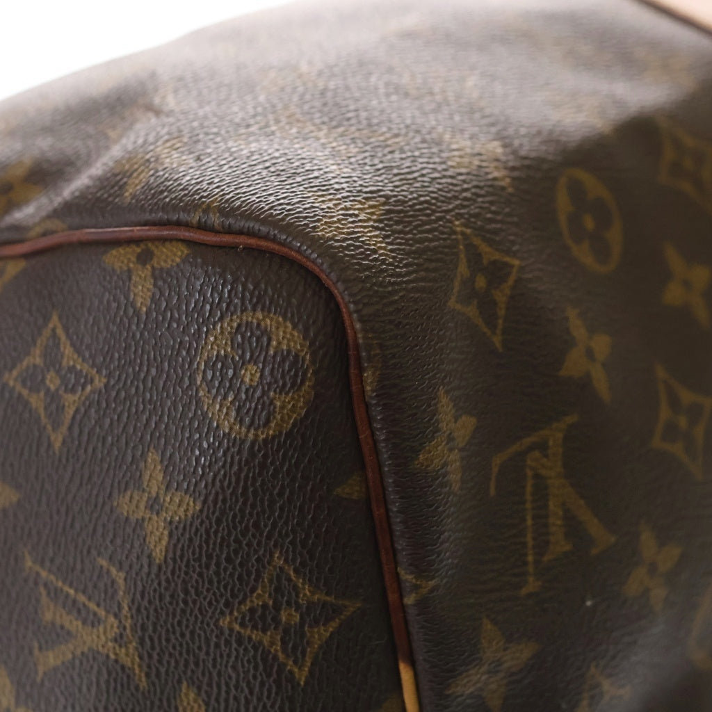 LOUIS VUITTON(ルイヴィトン) モノグラム キーポル45 ボストンバッグ ハンドバッグ トラベルバッグ ブラウン レザー×PVC M41418 ゴールド金具