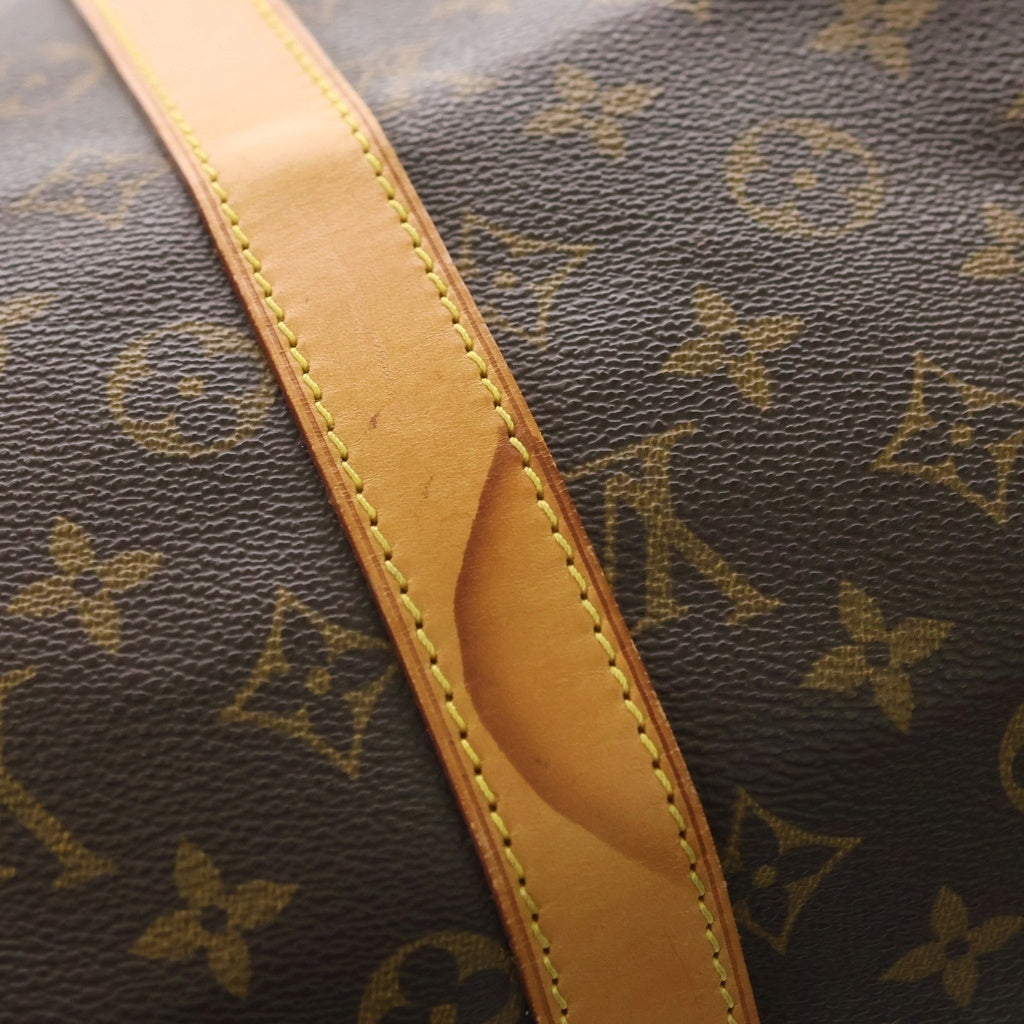 LOUIS VUITTON(ルイヴィトン) モノグラム キーポル45 ボストンバッグ ハンドバッグ トラベルバッグ ブラウン レザー×PVC M41418 ゴールド金具