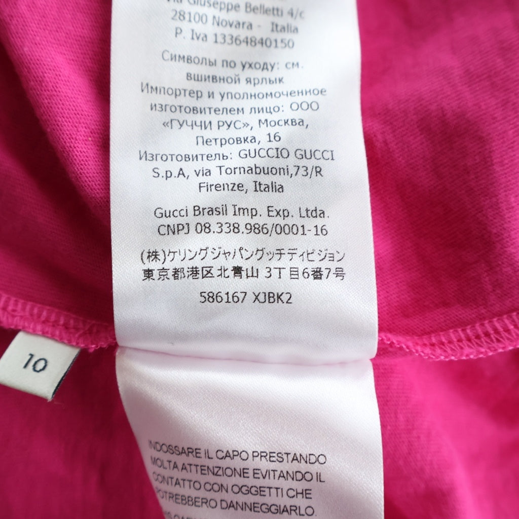 GUCCI(グッチ) 半袖Tシャツ ピンク 10 586167 XJBK2 レディース