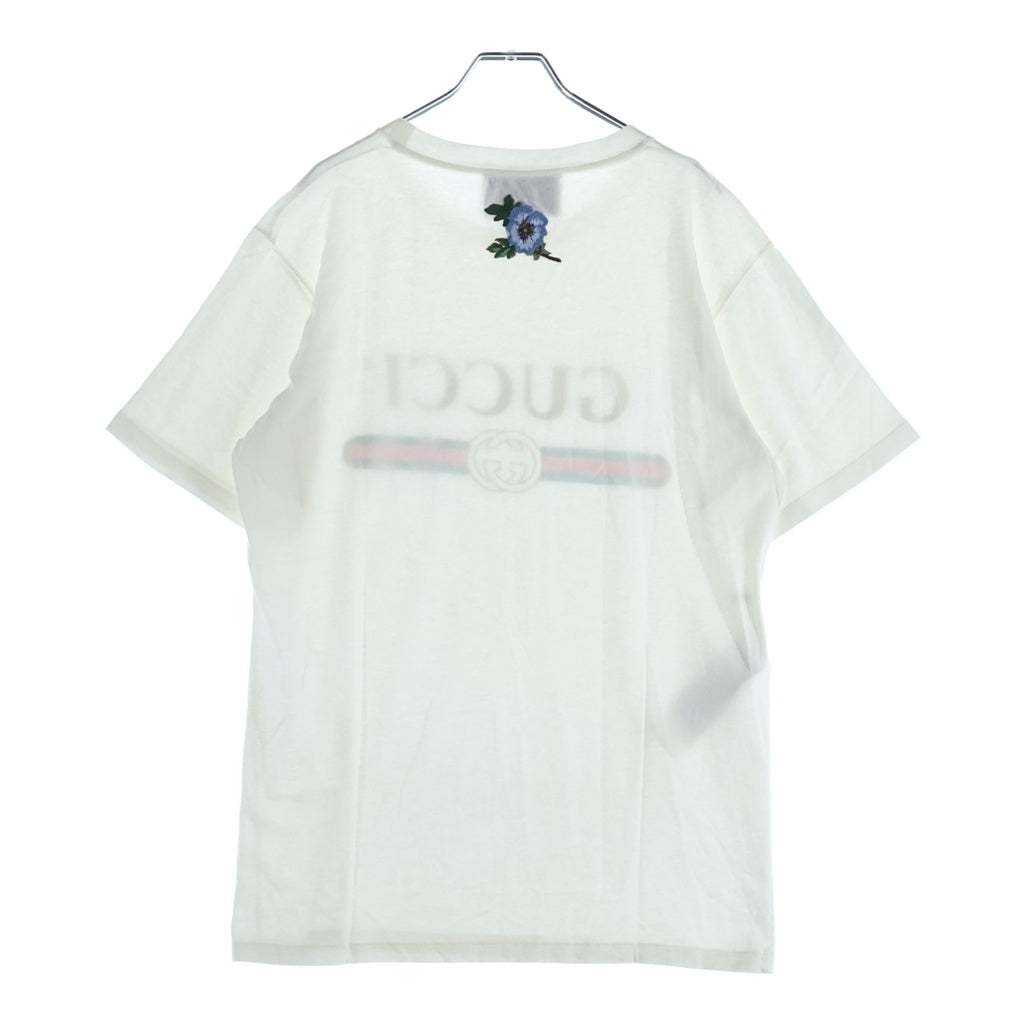 GUCCI(グッチ) 半袖Tシャツ ロゴプリント ホワイト XS 457095 X5L89 レディース