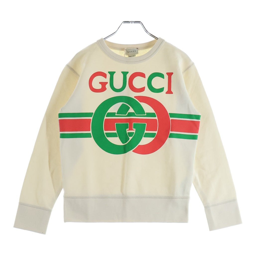 GUCCI(グッチ) ロゴスウェット アイボリー 10 587044 XJBDE レディース
