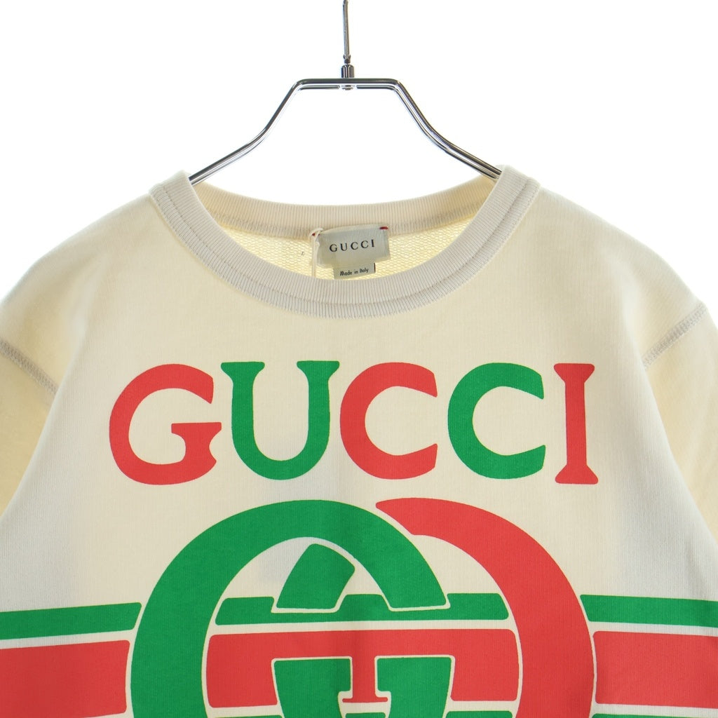 GUCCI(グッチ) ロゴスウェット アイボリー 10 587044 XJBDE レディース