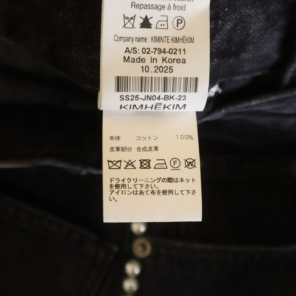 KIMHEKIM(キムヘキム) デニムパンツ ブラック 23 SS25-JN04-BK レディース