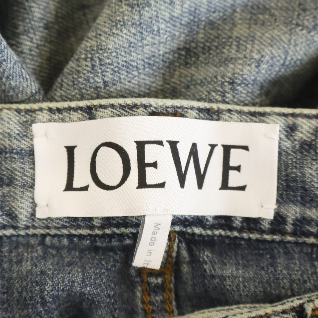 LOEWE(ロエベ) ベルテッド ジーンズ ライトブルー 32 S359Y11XE2 レディース